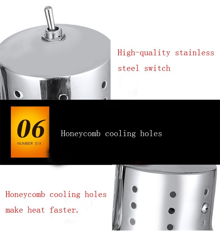 Universal 2 Heads Food Insulation Lamps 110V Warmer 250W*2 Sliver Adjustable