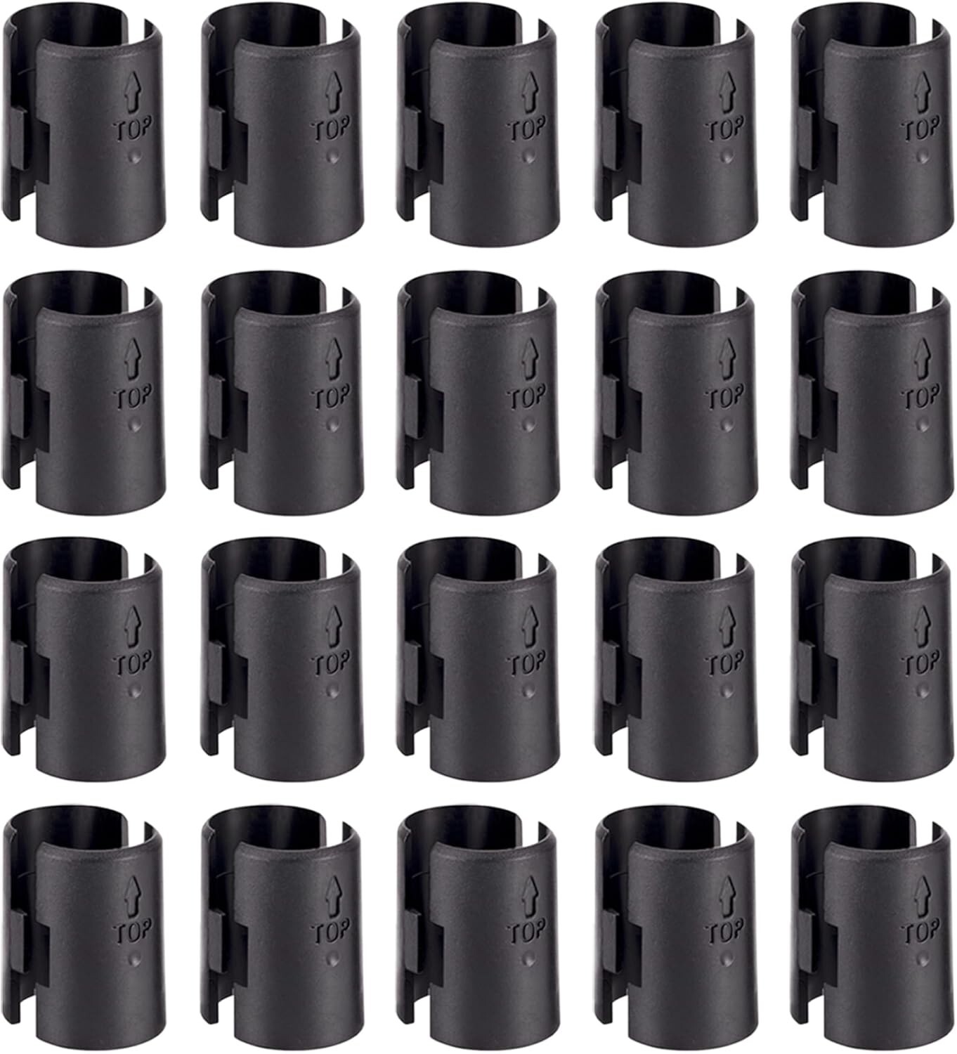Wire Shelf Clips Shelving Split Sleeves Lock Metal Rack Fits 1″ Post 8/40 Pieces