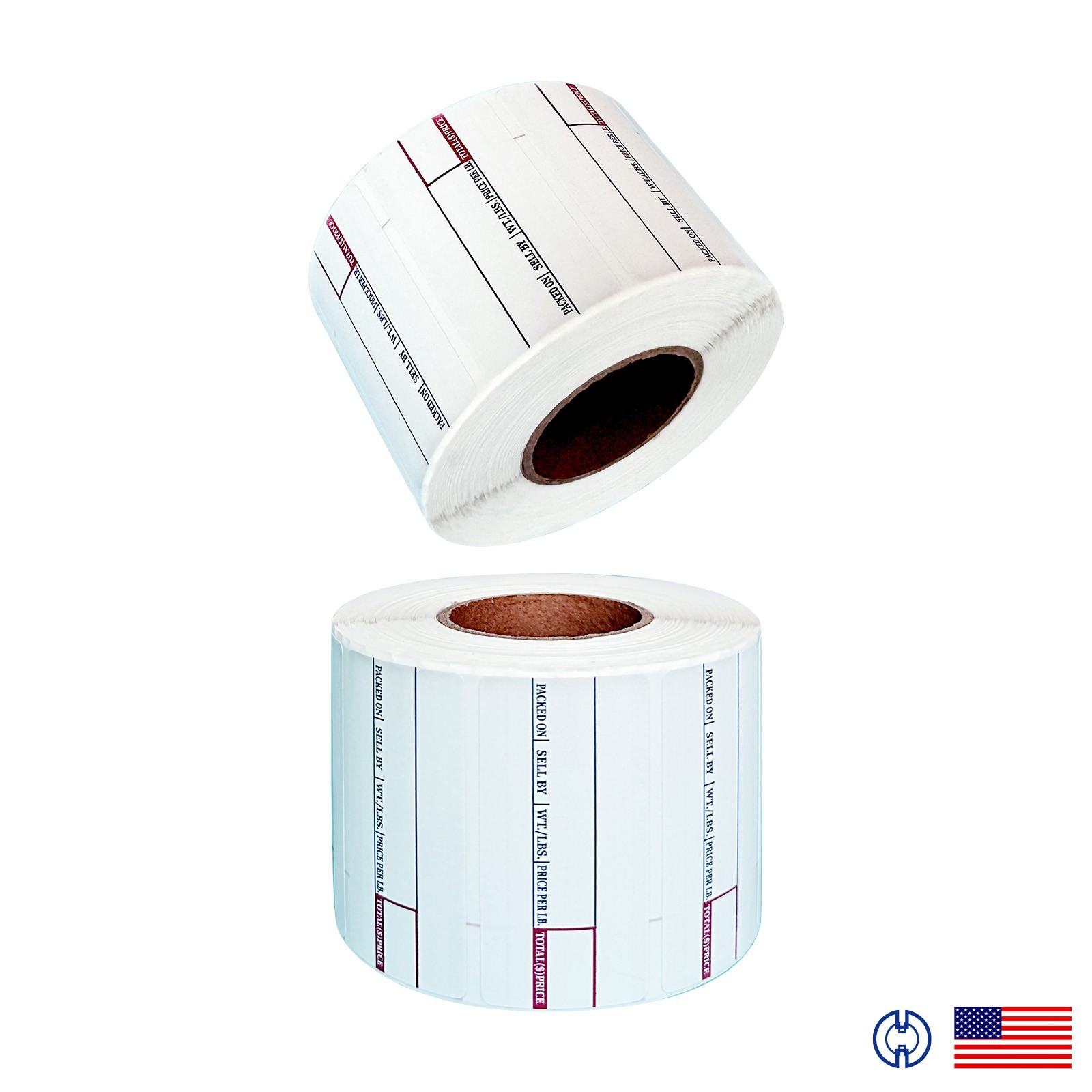 LST-8000 Printing Scale Label, 58 x 30 mm, Non-UPC, 36 Rolls Per Case New Nice