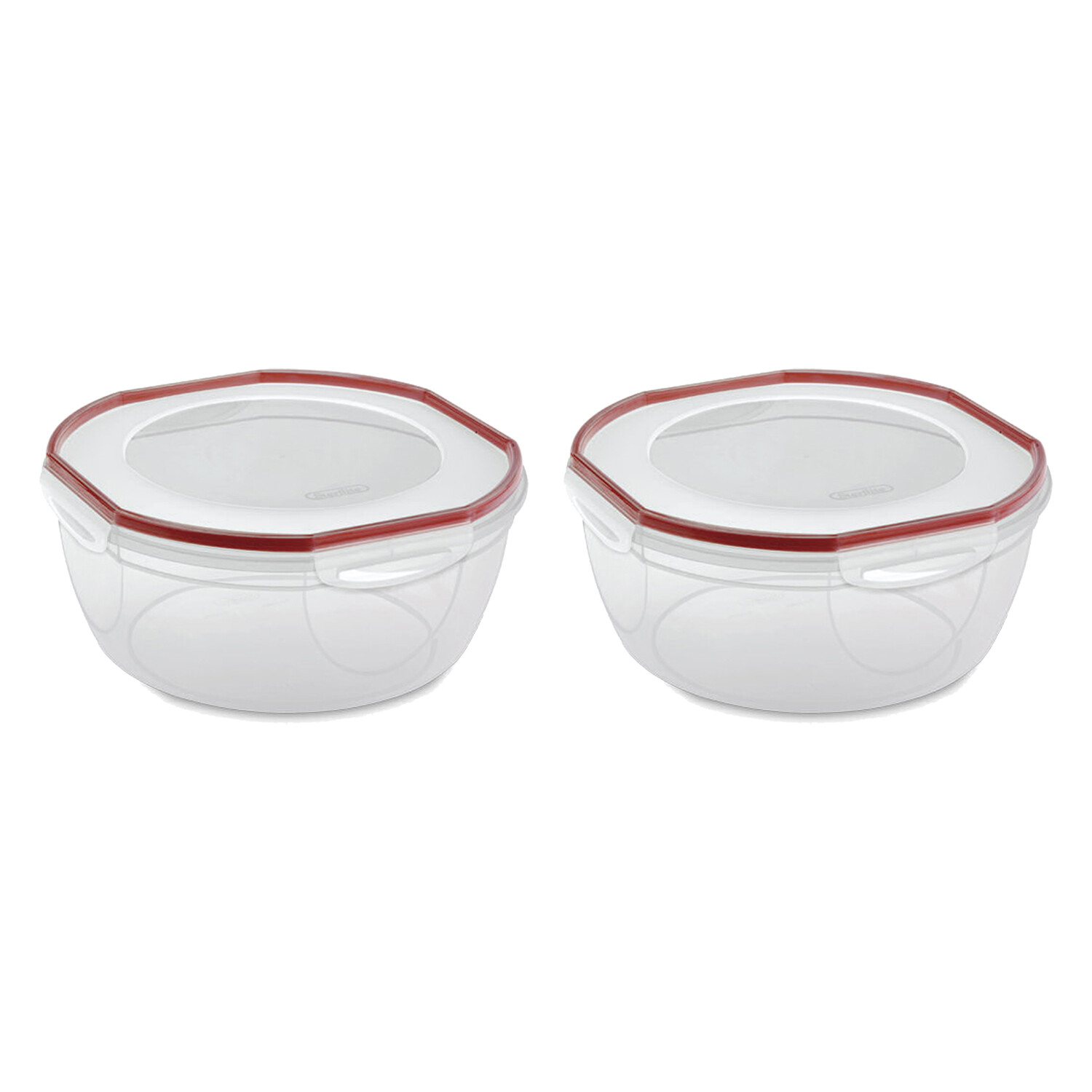 Sterilite Ultra Seal 8.10 Quart Plastic Food Storage Bowl Container, 2 Pack