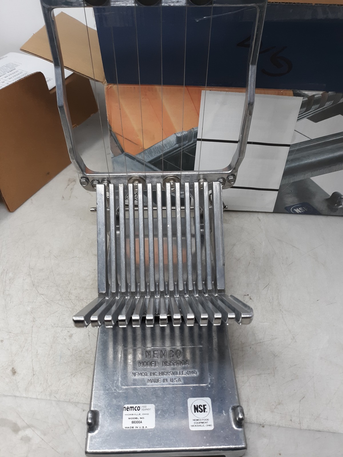 Nemco 55300A 3/4″ Manual Easy Cheeser / Cheese Cubing Slicer NSF Commercial