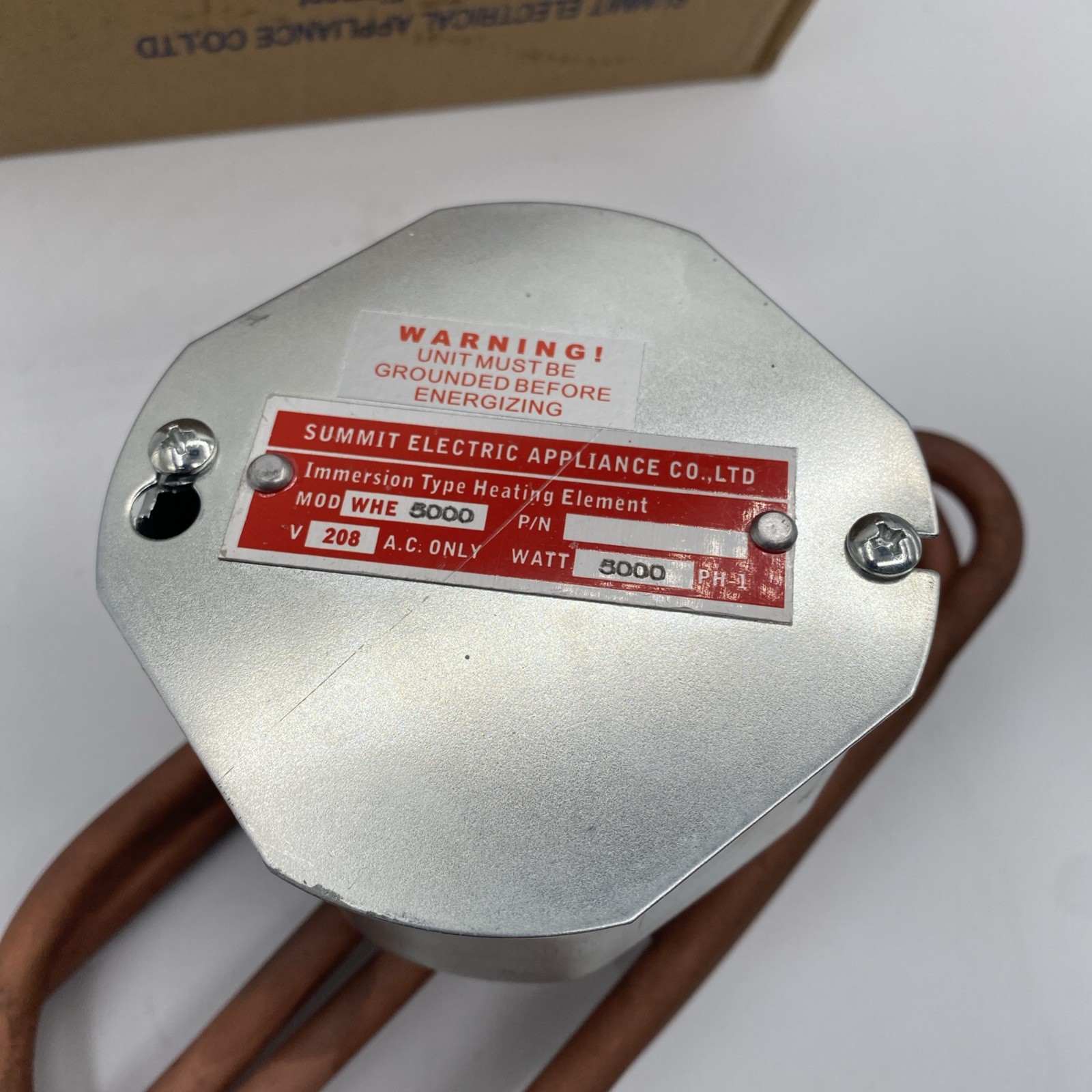 Summit Commercial Steam Table Immersion Heating Element Brass 5000W Replacement