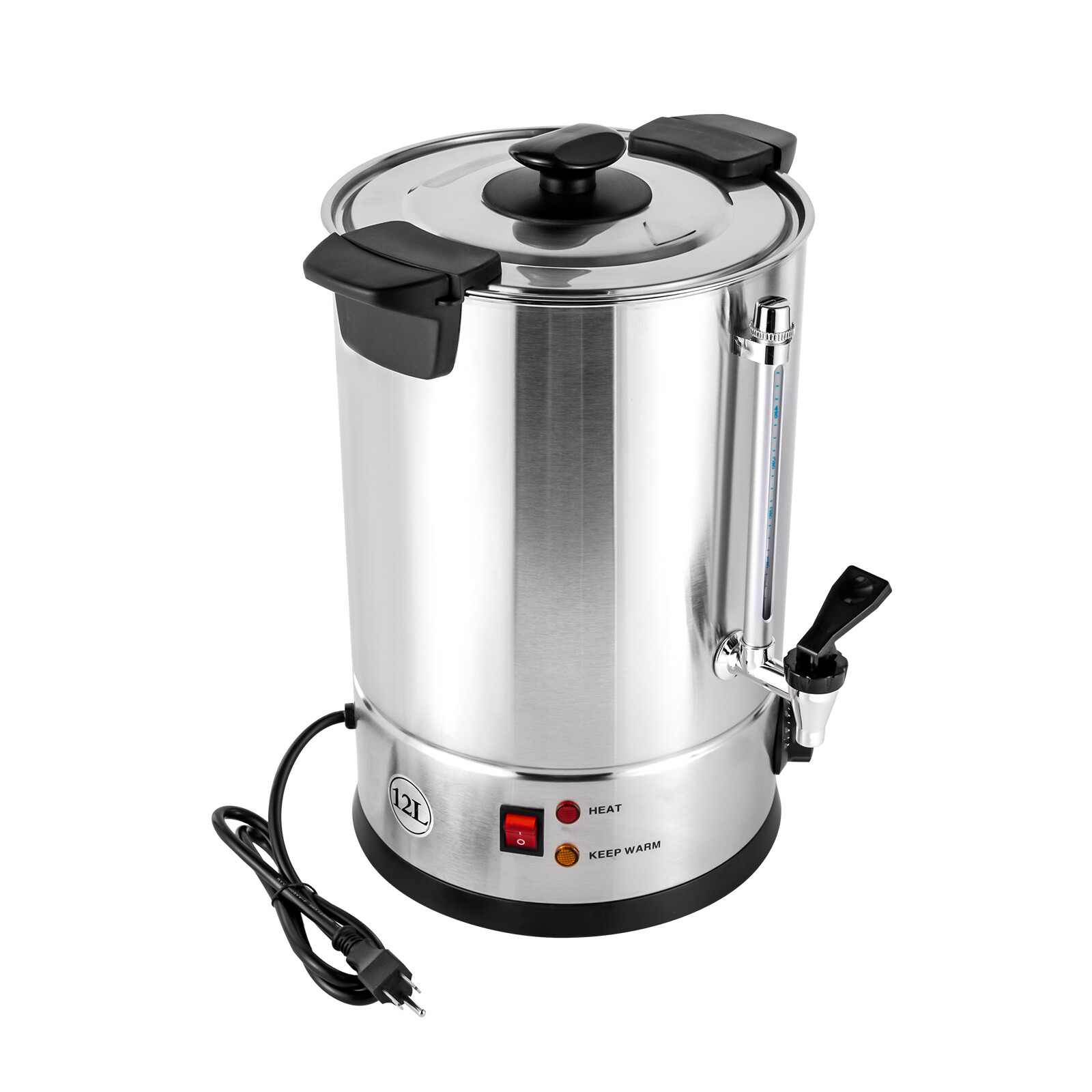 Commercial Grade Stainless Steel 12L Coffee Urn Coffee Maker Hot Water Urn Home