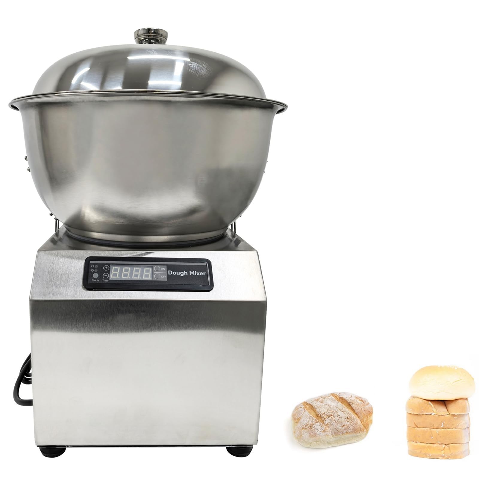 15Min Electric Dough Mixer Machine Commercial 10qt Capacity Bread Pizza Dough…