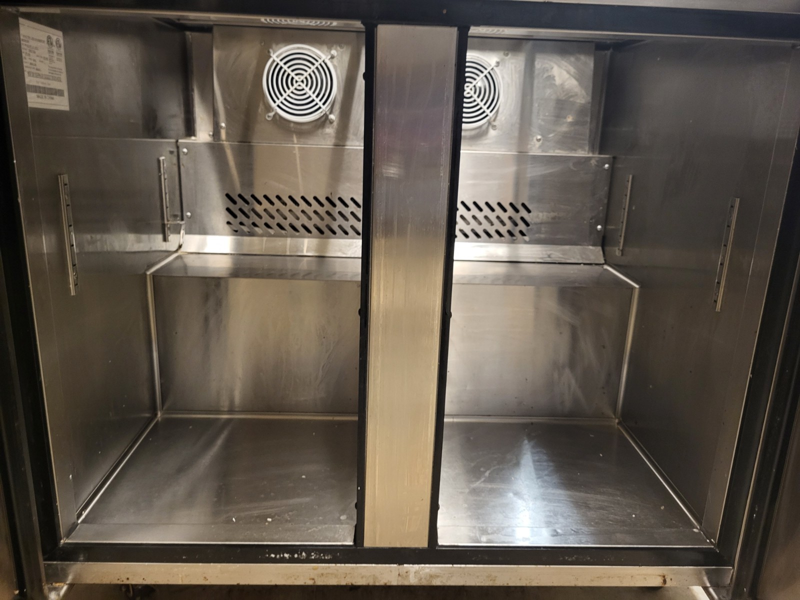 Atosa MSF3610GR 36″ Two Section Salad Sandwich Prep Table Refrigerator, 10 Pans