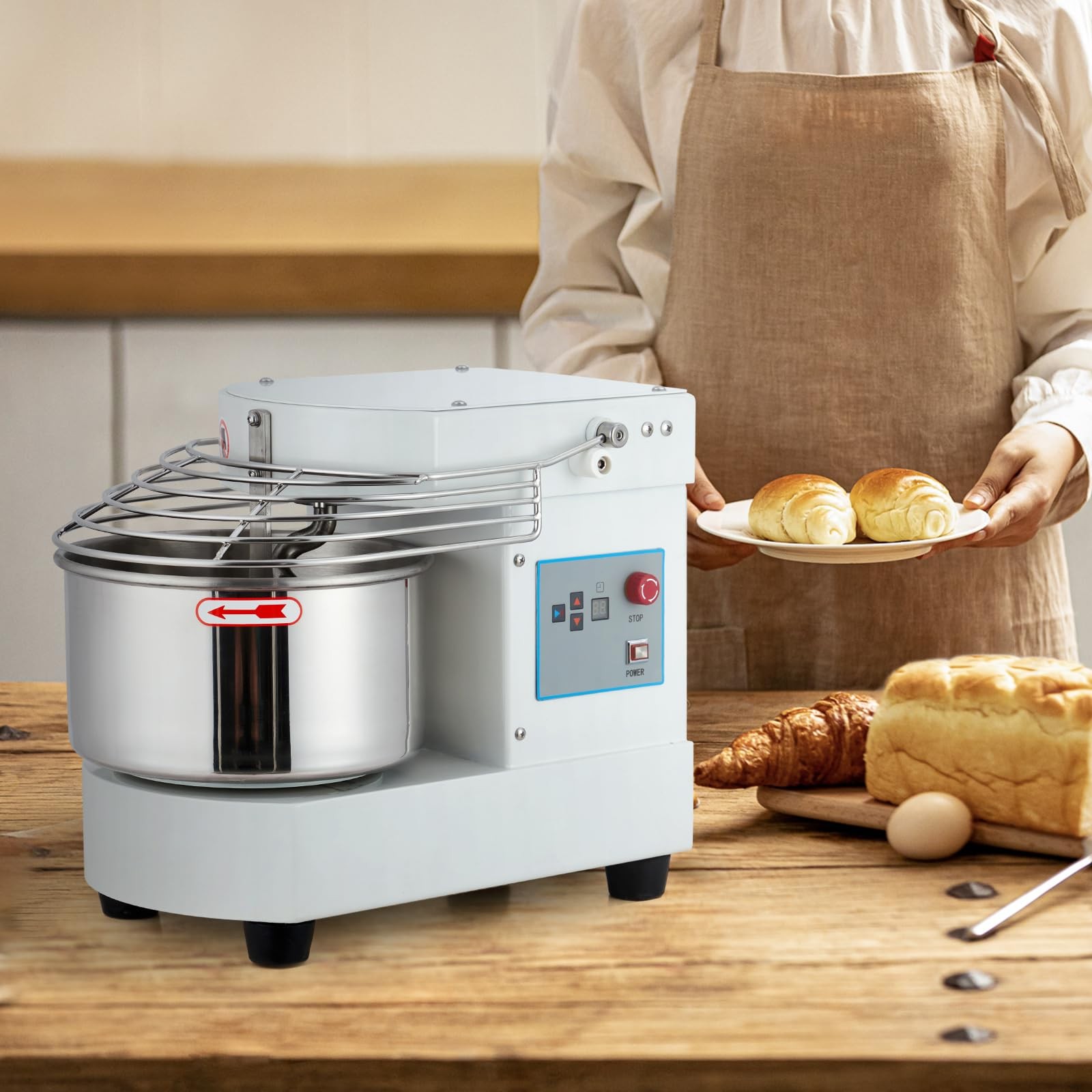 For Restaurant And Bakery Production Commercial Food Mixer 10.5 Qt 650W Dough Kn
