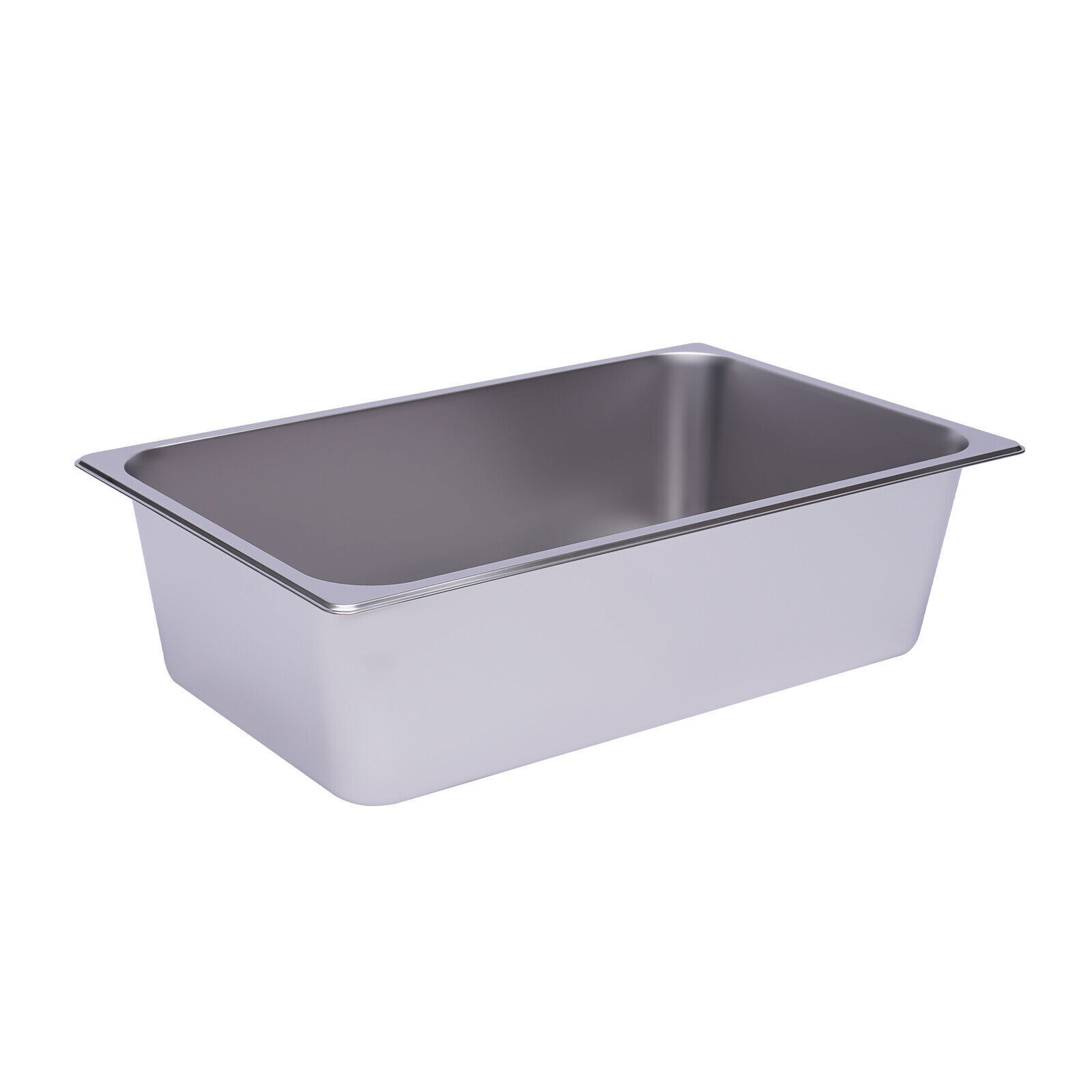6 Pack Full-Size 6″ Deep Stainless Steel Steam Table Pans Hotel Food Prep Pans