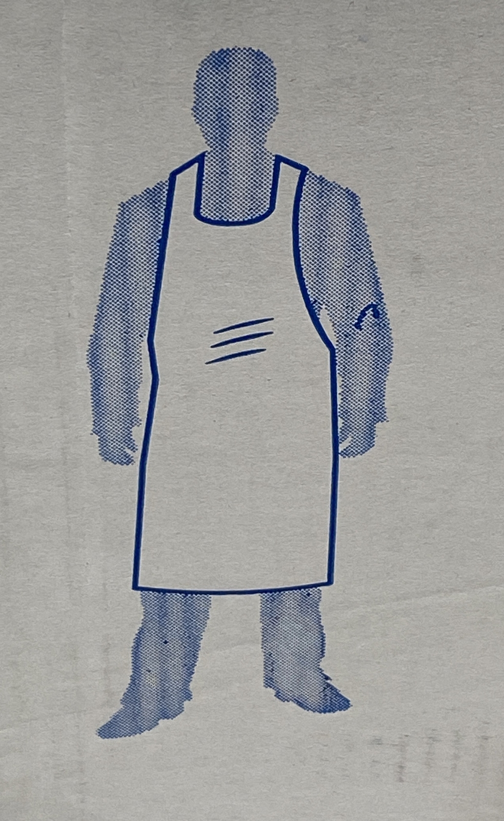 Qty. 100 The Safety Zone Polyethylene Aprons Bib Style MDP-46-2, 28”x46” Gown