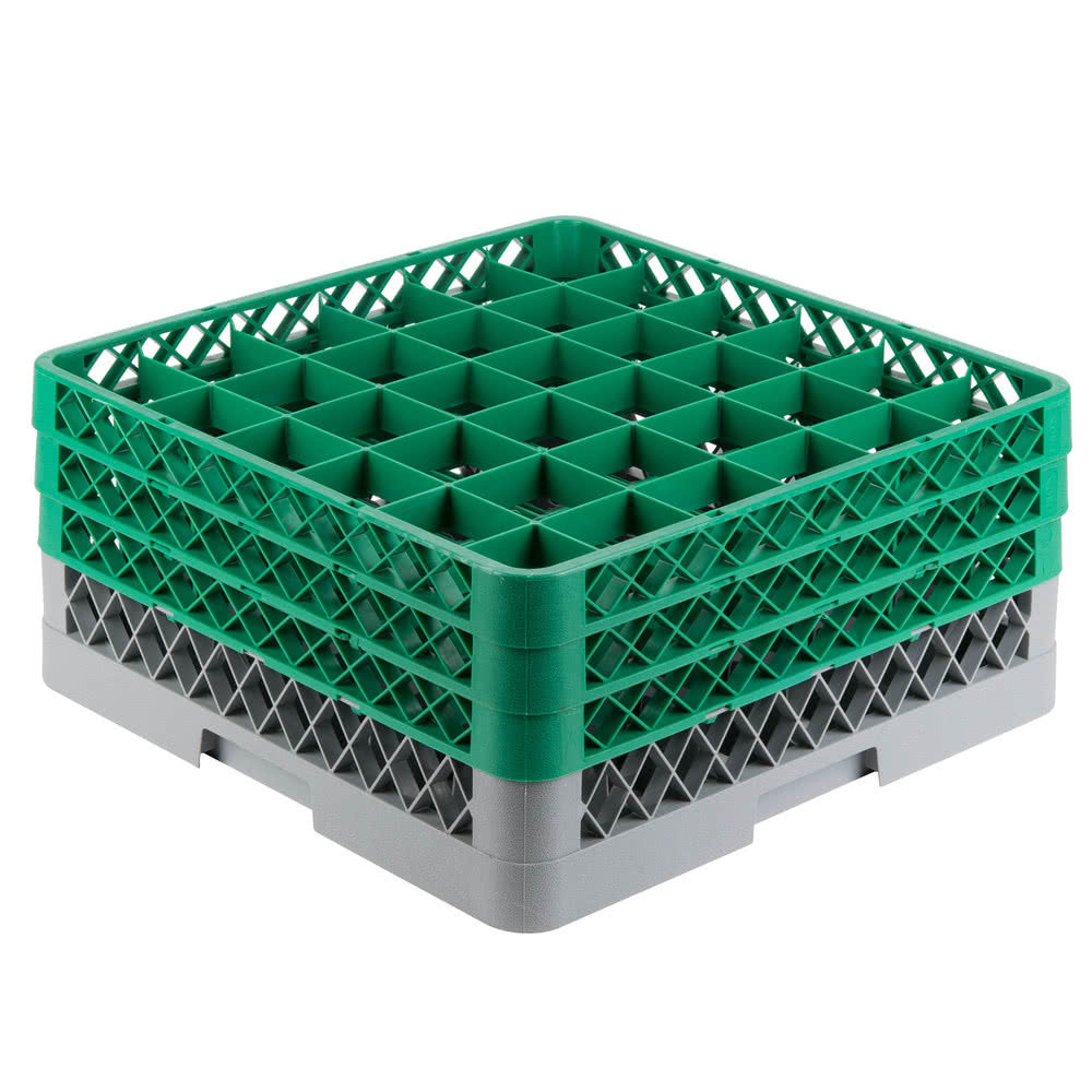 4 PACK Commercial Dishwasher Machine 36 Cup Glass Tray Rack 3 Extender Automatic