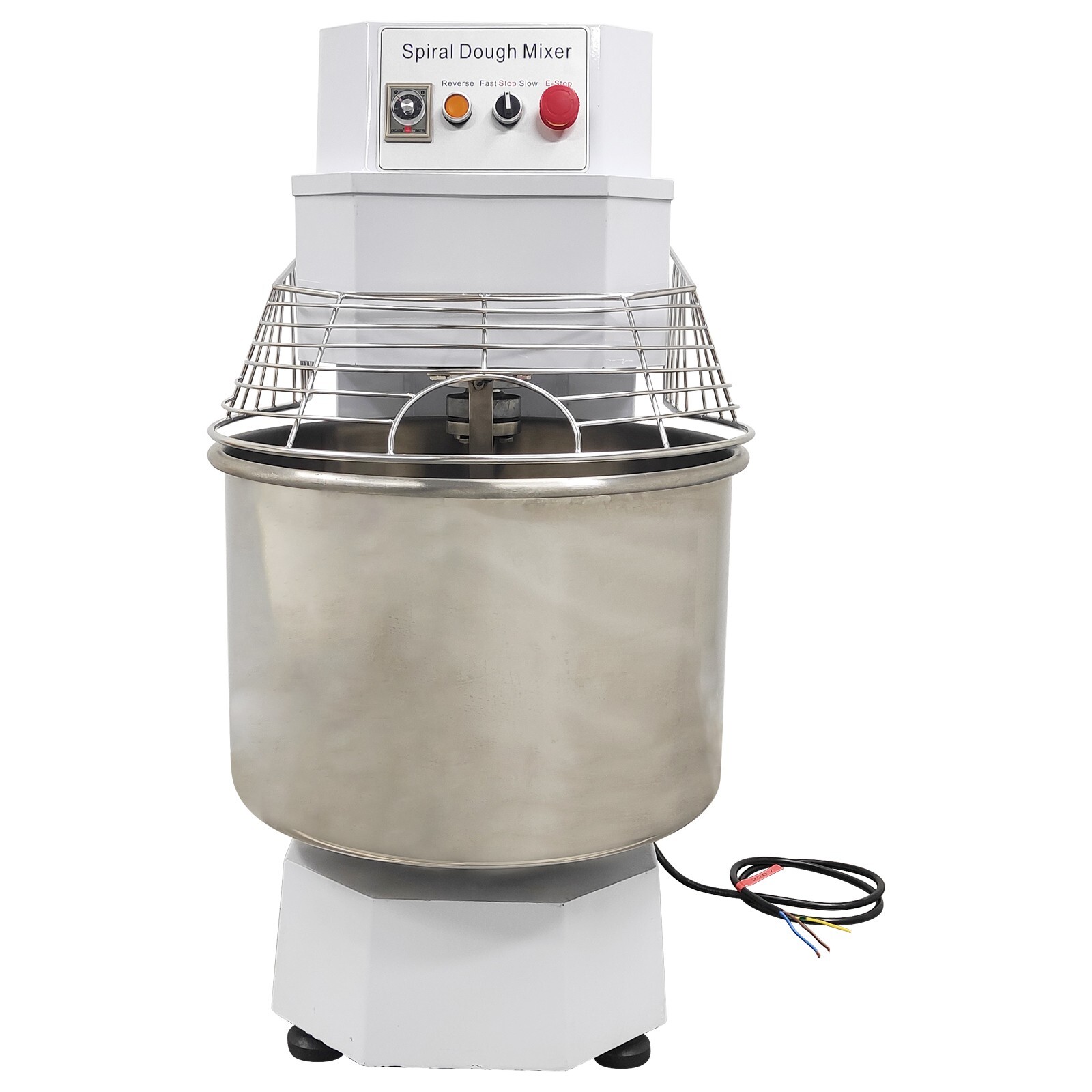 PreAsion® 60QT Commercial Spiral Dough Mixer Machine 220V Electric Flour Mixer