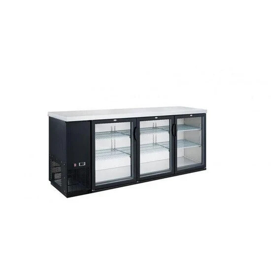 72″ 3-Door Bar and Beverage Cooler (Hinge Doors)