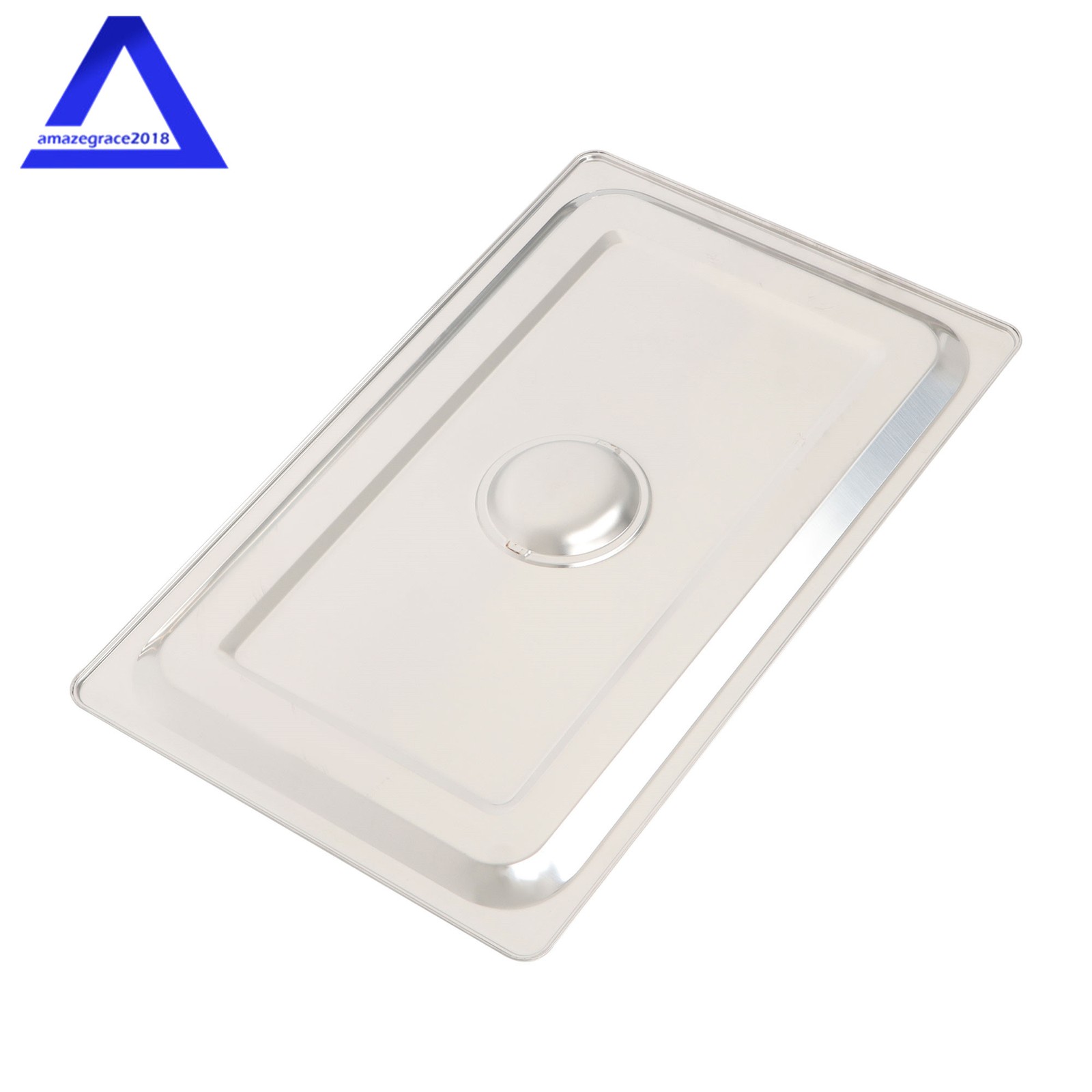 Steam Table Hotel Pans 1/1 Size 4″ Deep 2Pcs Stainless Steel Metal Tray with Lid