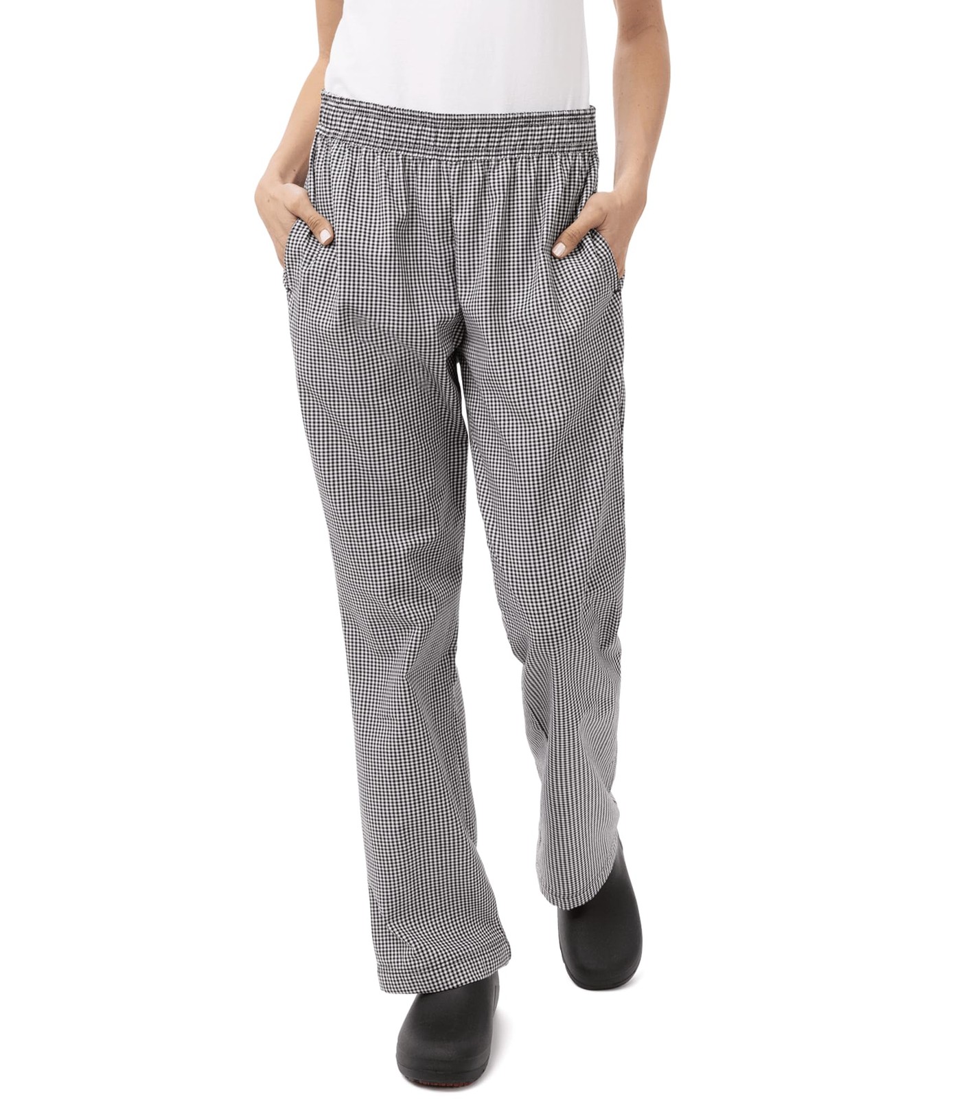 Women’s Essential Baggy Chef Pants Small Check 3X-Large