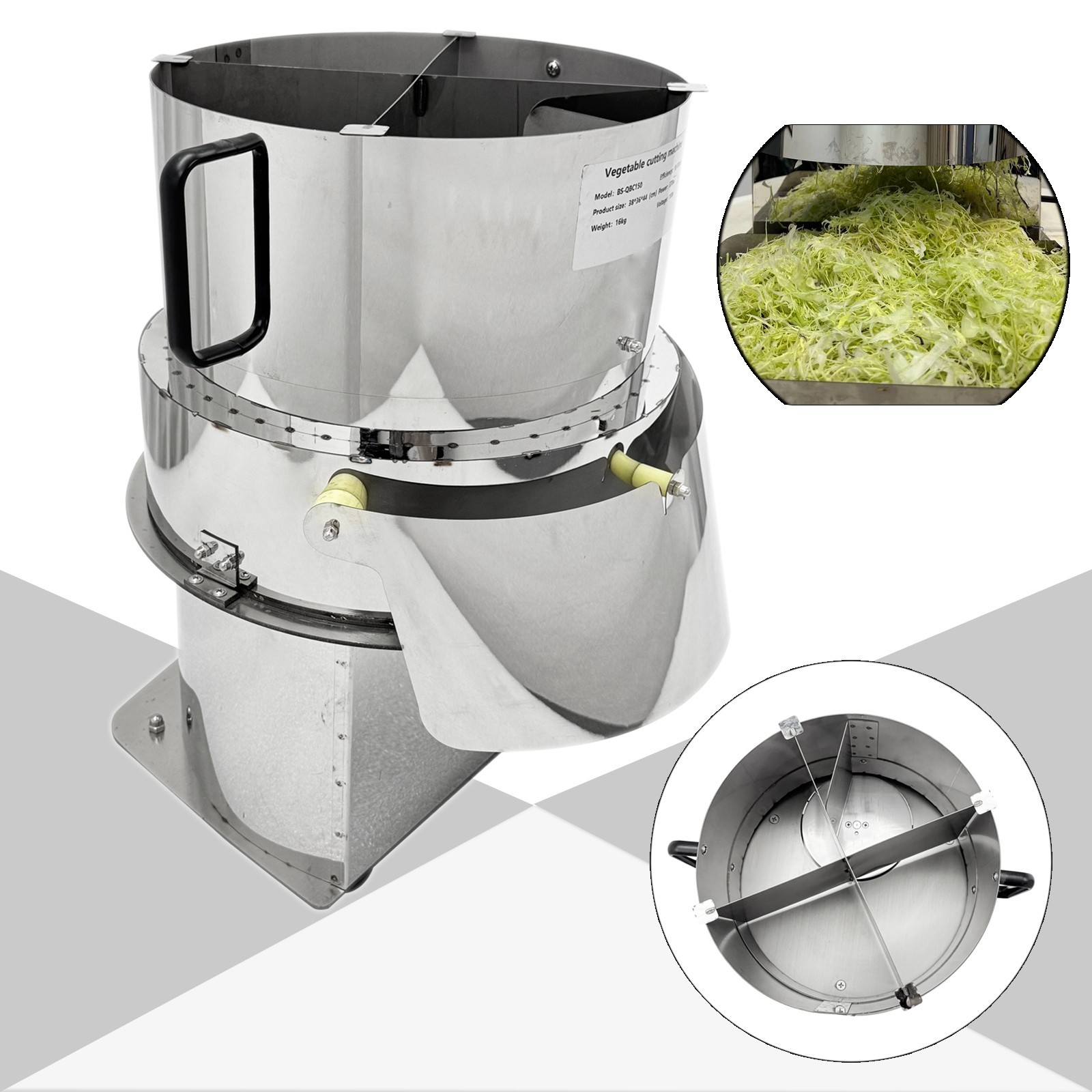 110V 370W Automatic Vegetable Cutting Machine 1-5mm Thickness 22-110LB/H
