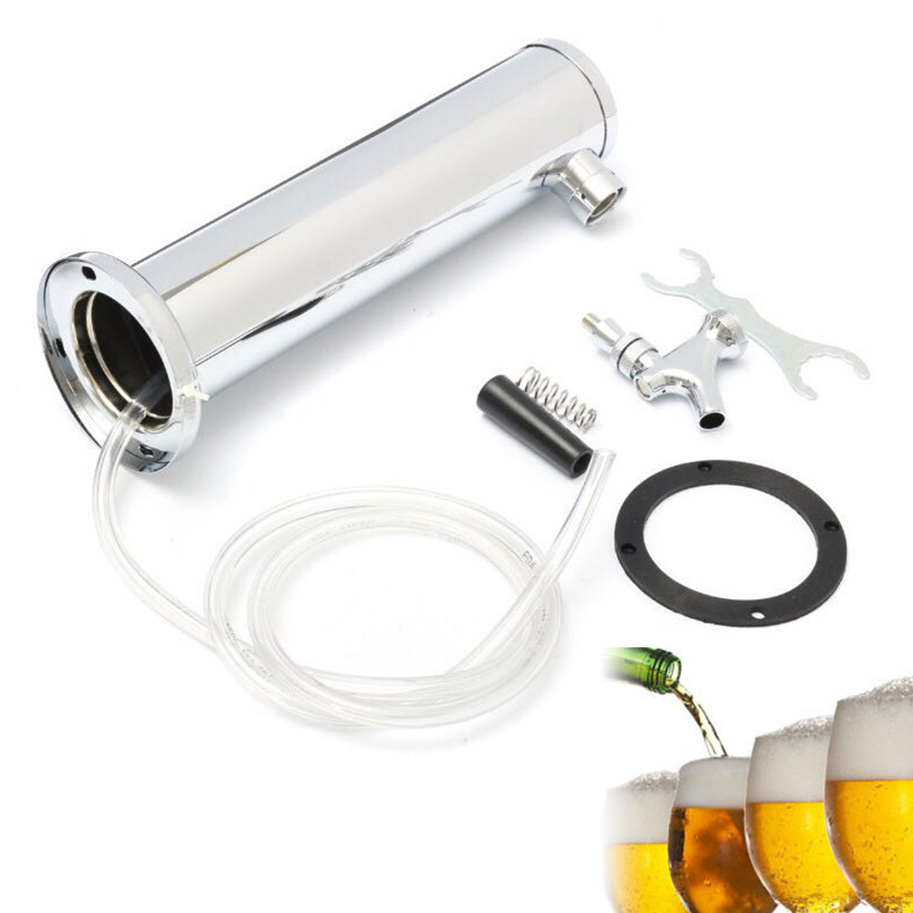 Beer Dispenser Kit Draft Beer Kegerator Tower Stainless Steel Beer Dispenser