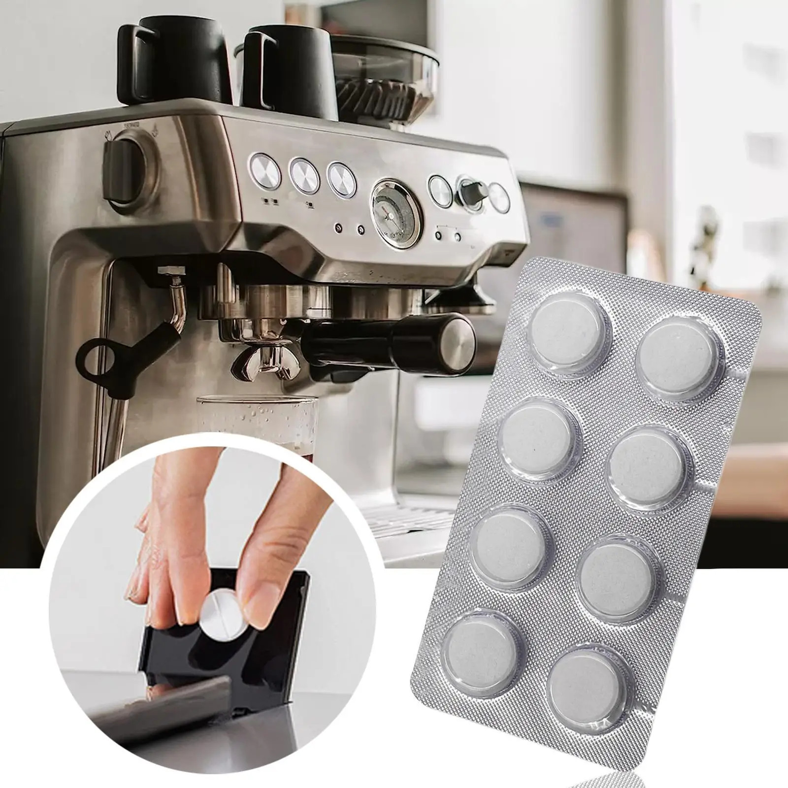 16 Pack Coffee Machine Cleaning Tablet Coffee Machine Cleaner Descaler Tablets f