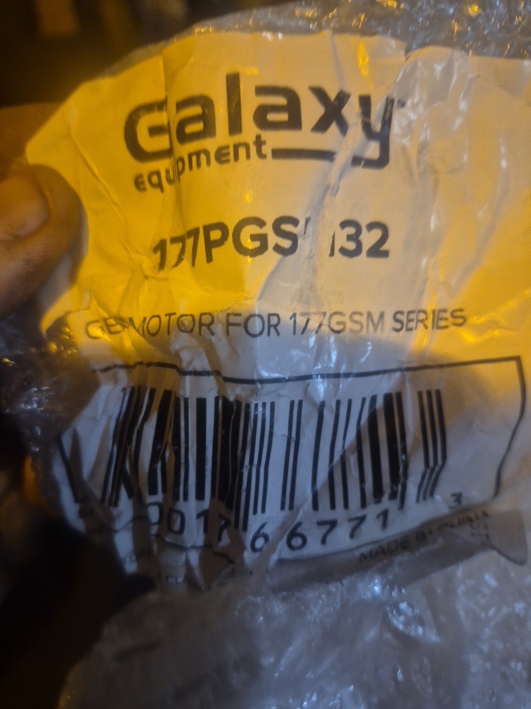 Galaxy 177pgsm32 Gear Box For Slushie Machines