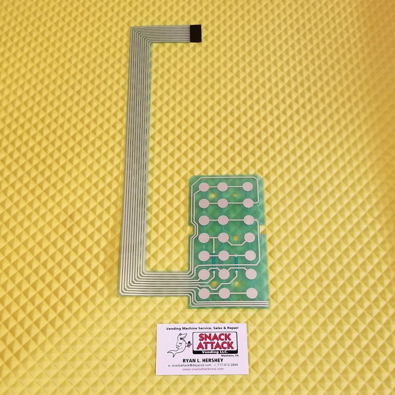 CRANE NATIONAL 145 & 146 SNACK VENDING MACHINE KEY PAD MEMBRANE / Free Ship!