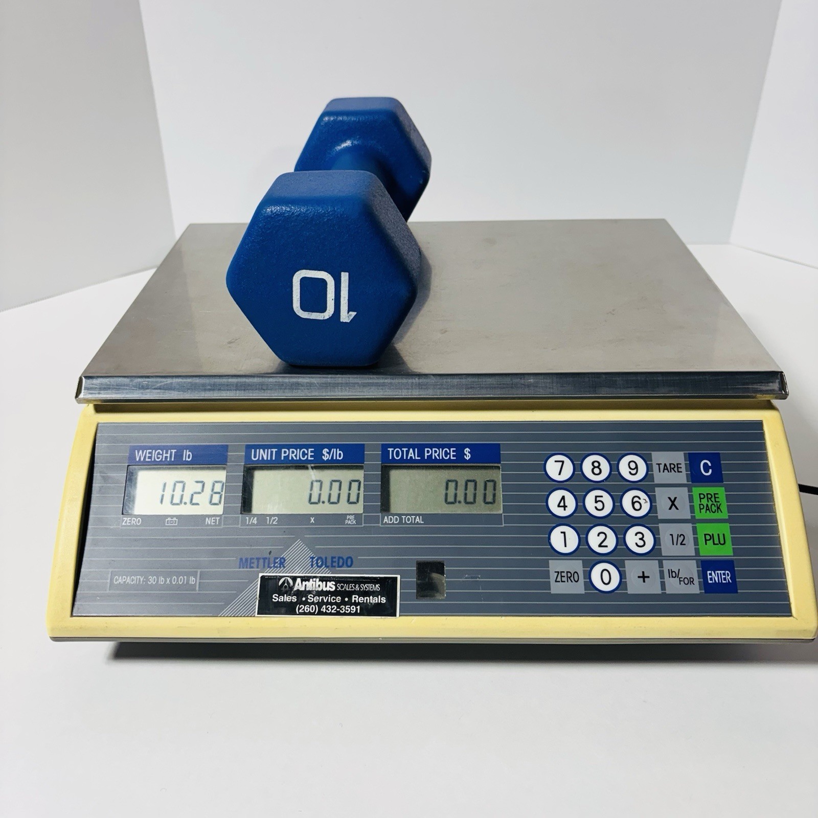 Mettler Toledo 8433 Digital Price Computing Deli Scale 30lb Front Rear Display