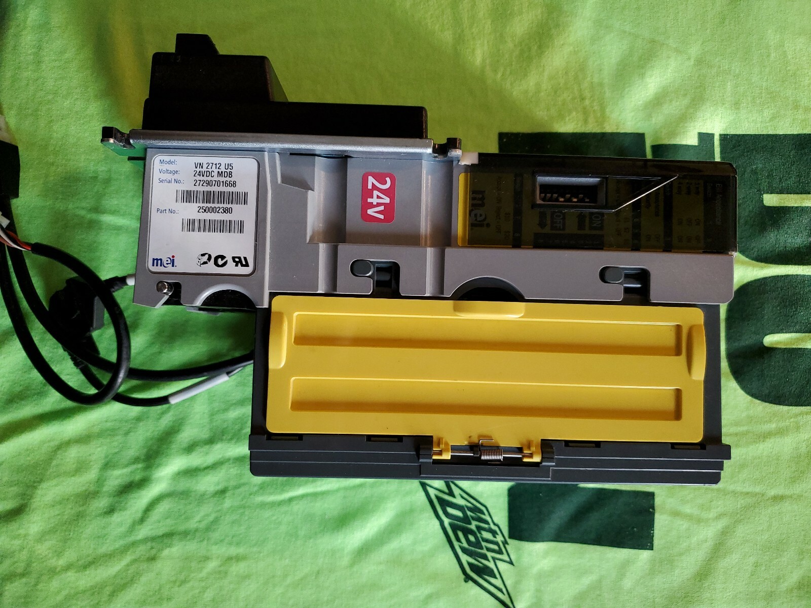 MEI MARS CPI VN 2712 U5 VN2712 MDB 24V $1,$5,$10 & $20 Bill Validator Acceptor