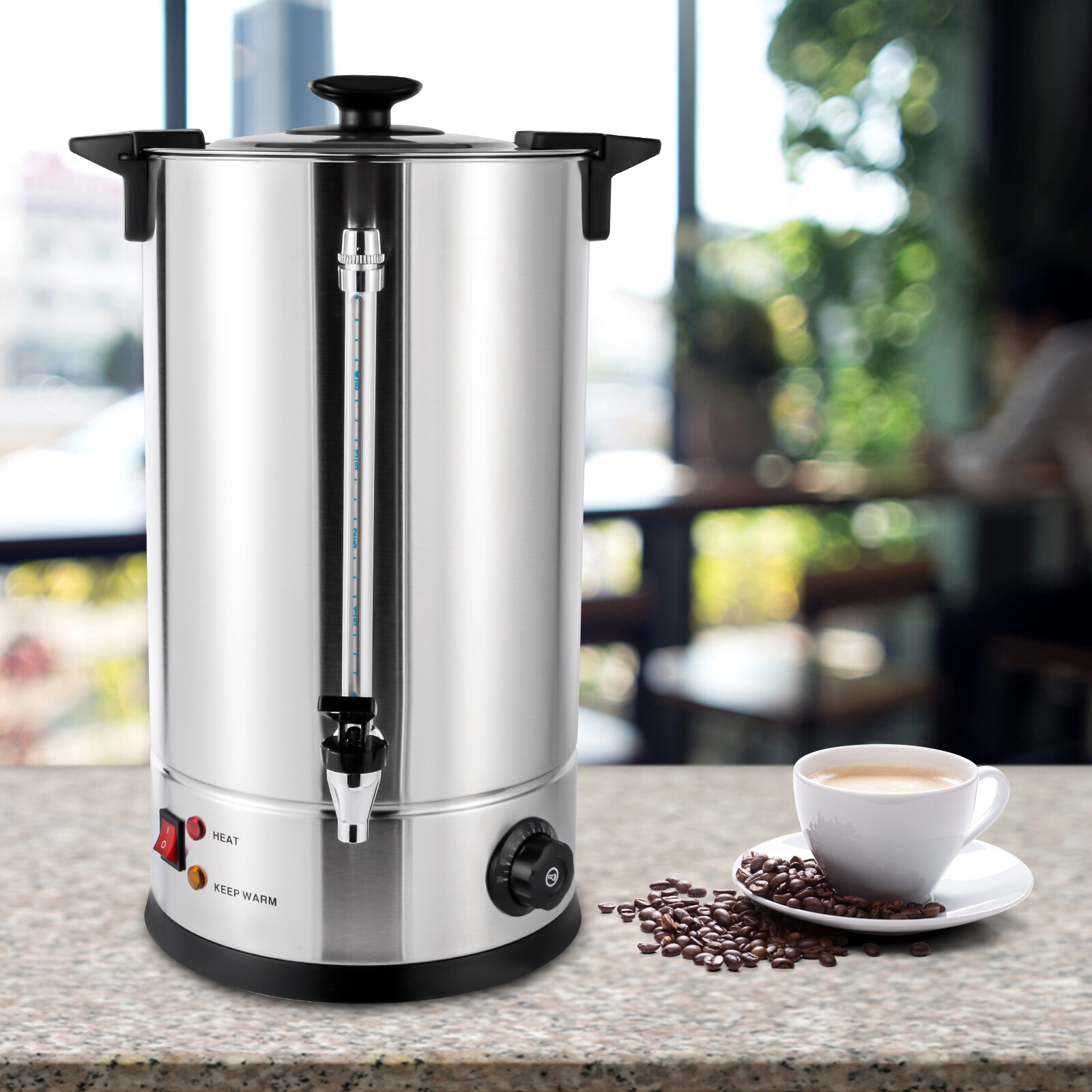 15L Large Coffee Urn Machine Maker Big Office Commercial Dispenser Hot Water