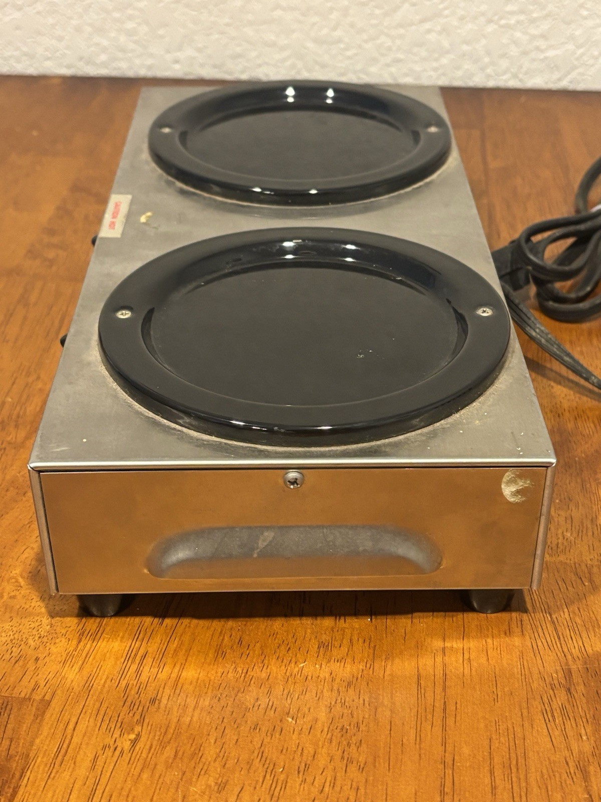 Commercial Double Coffee Pot Warmer Vaculator Tested And Working Model CPW-2