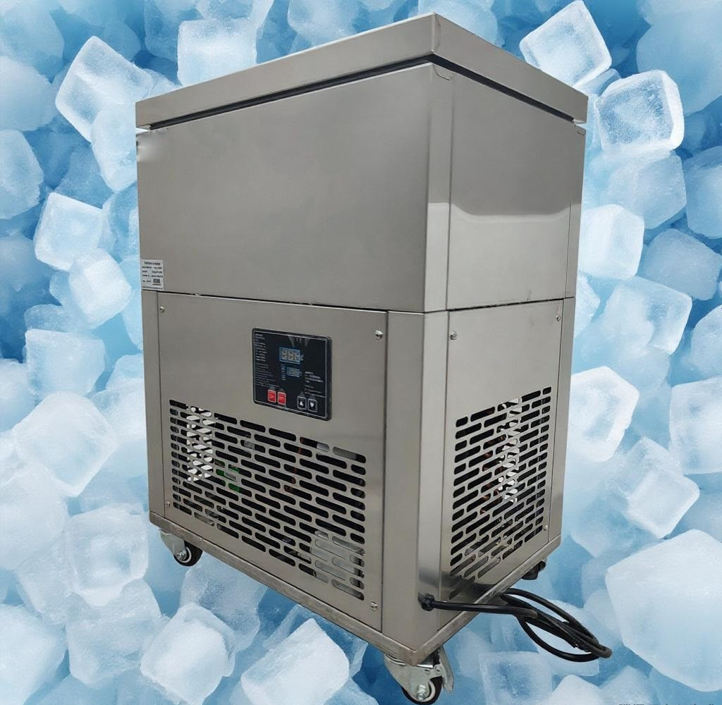 6 Buckets Snow Ice Making Machine Automatic Cylindrical Air Cooling Commercial