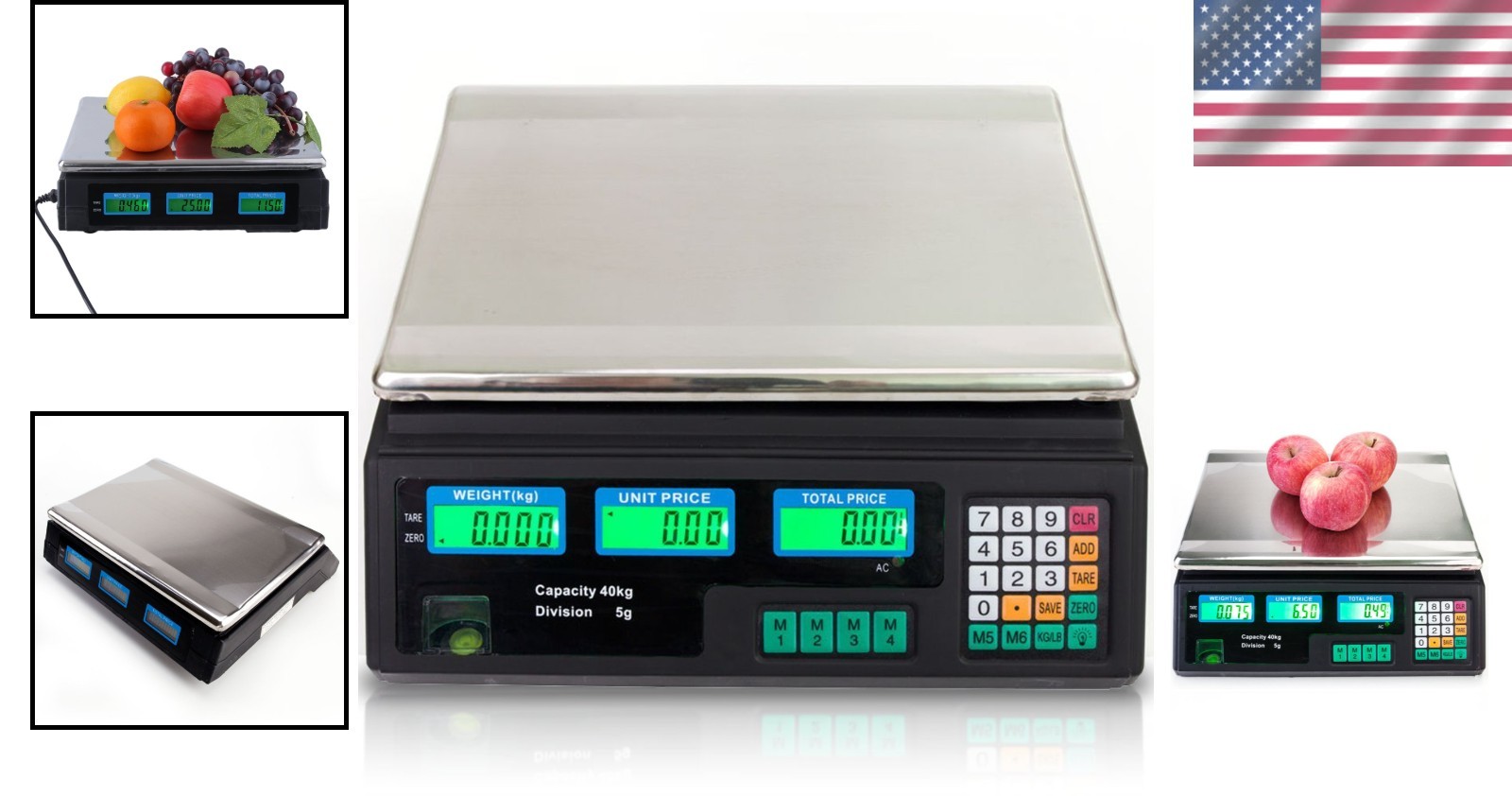 Digital Deli Food Produce Weight Scale for Retail Store