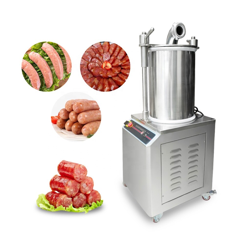110V 26L Hydraulic Sausage Filler Stuffer Sausage Maker Meat Filling Machine