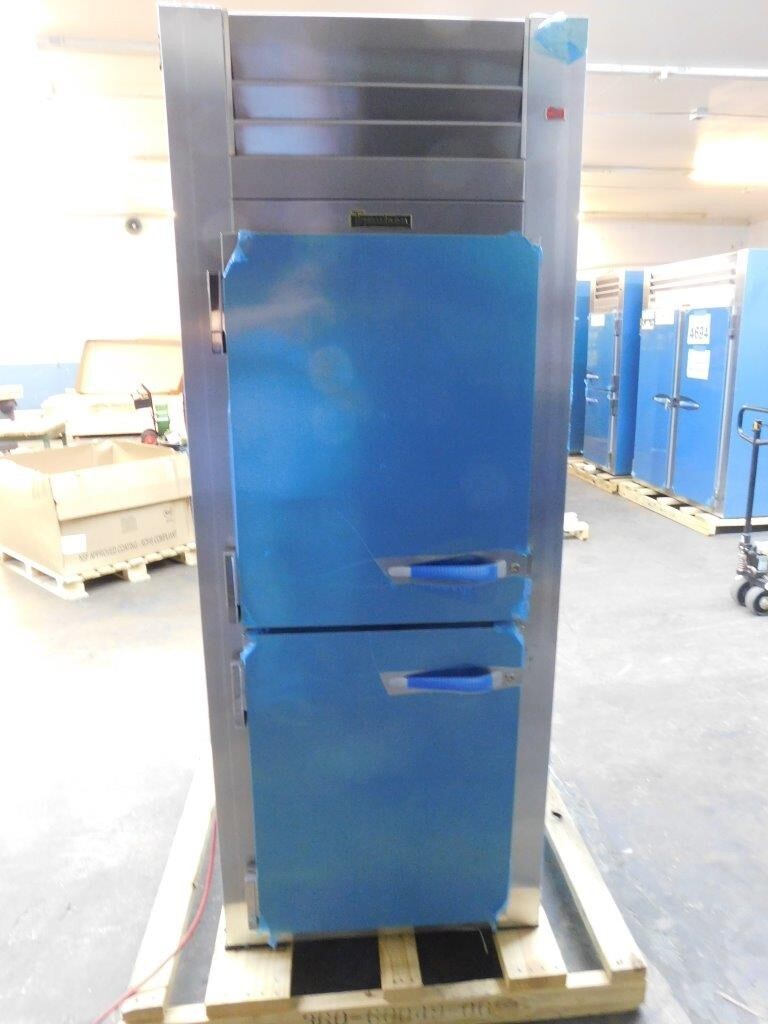 5064 New Aged Inventory Traulsen Split Glass Door PT Refrigerator RHT132WPUT-HHG