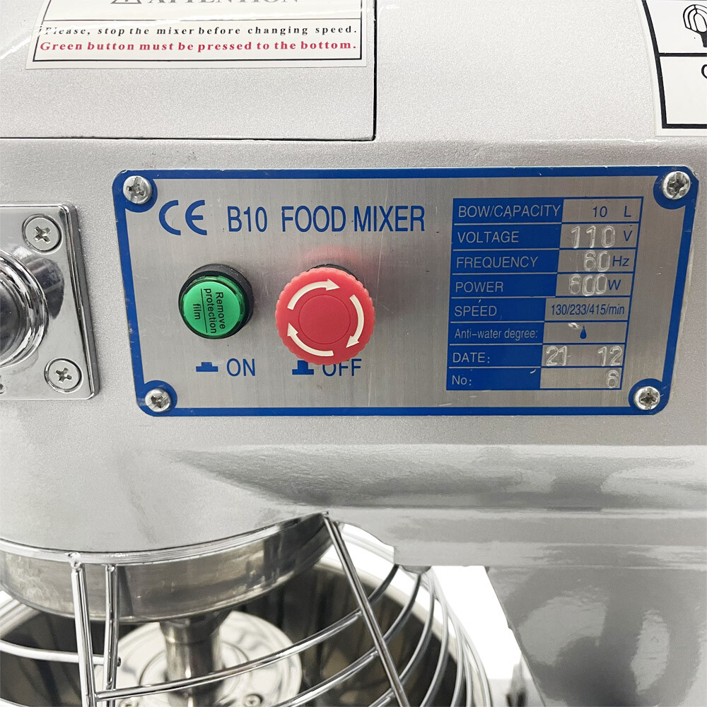 PreAsion® 3 Speed Commercial Dough Mixer Flour Mixing Machine 2.2 Gal