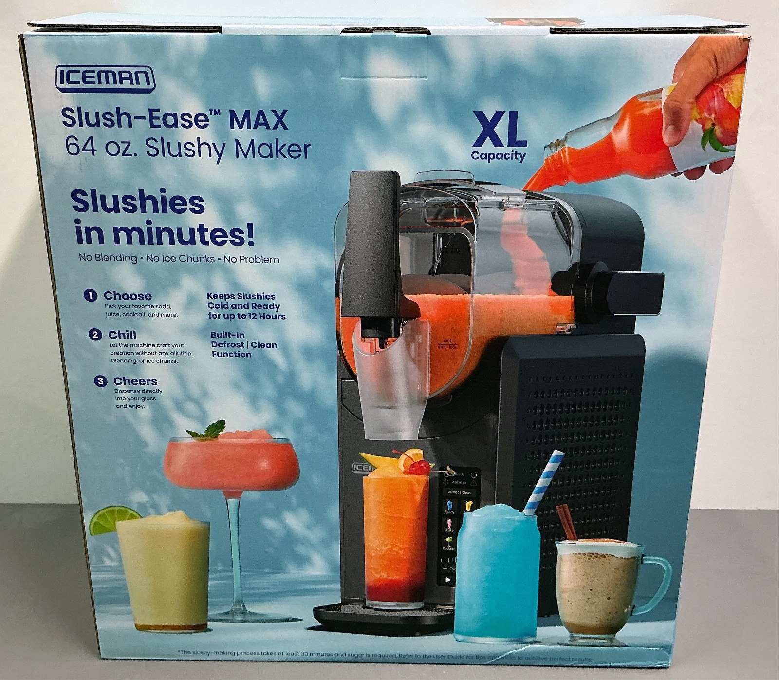 Iceman by Chefman Slush-Ease 88 oz. Total / 64 oz. Drink Capacity Slushy Maker