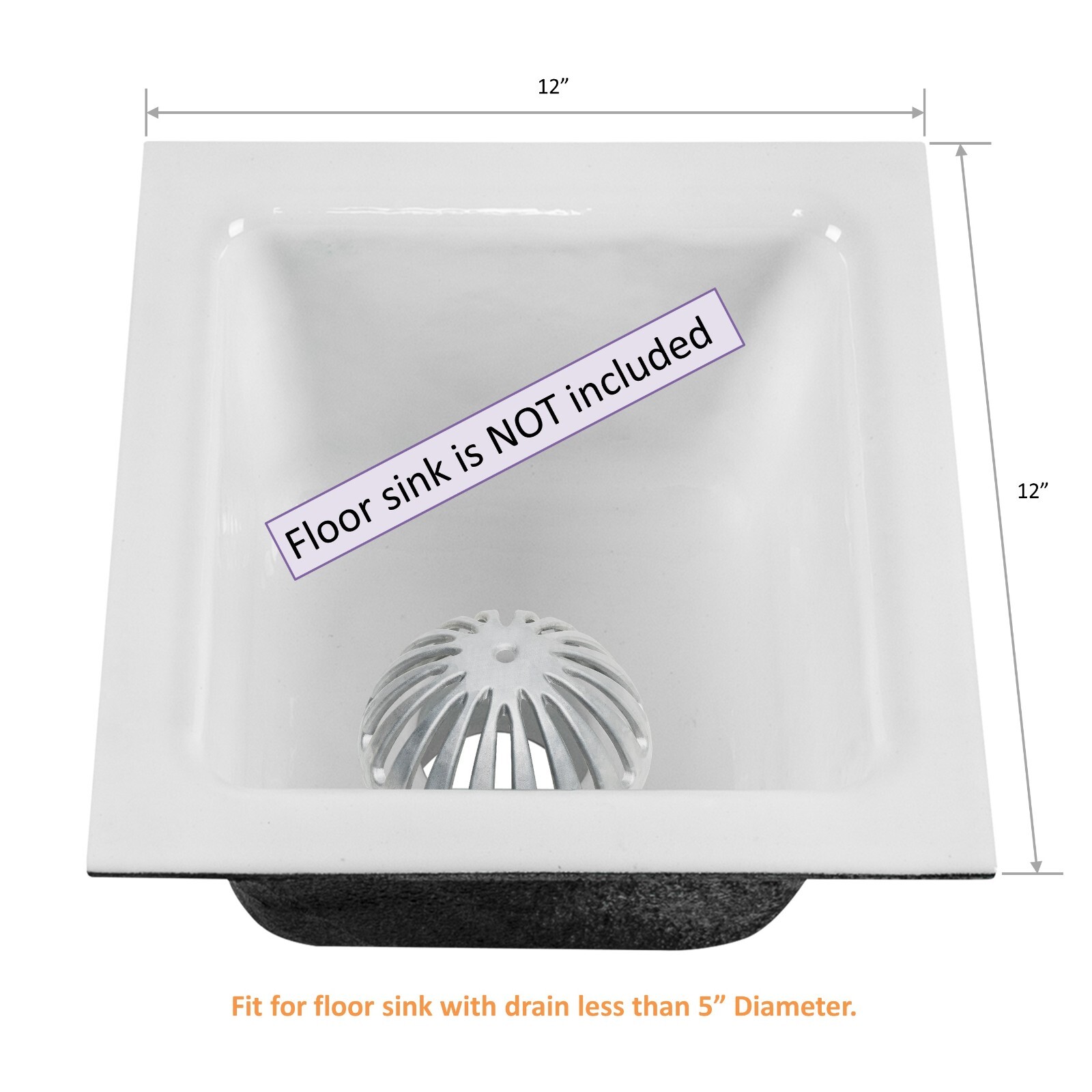 GSW FS-DS Aluminum Dome Strainer 5-1/4″ Diameter x 2-1/4″ Height