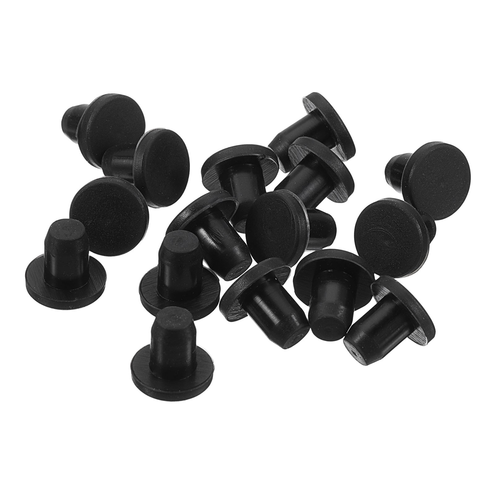 32PCS Black Rubber Stopper 5.3mm Plug Holes for 5mm/0.2″ Hole