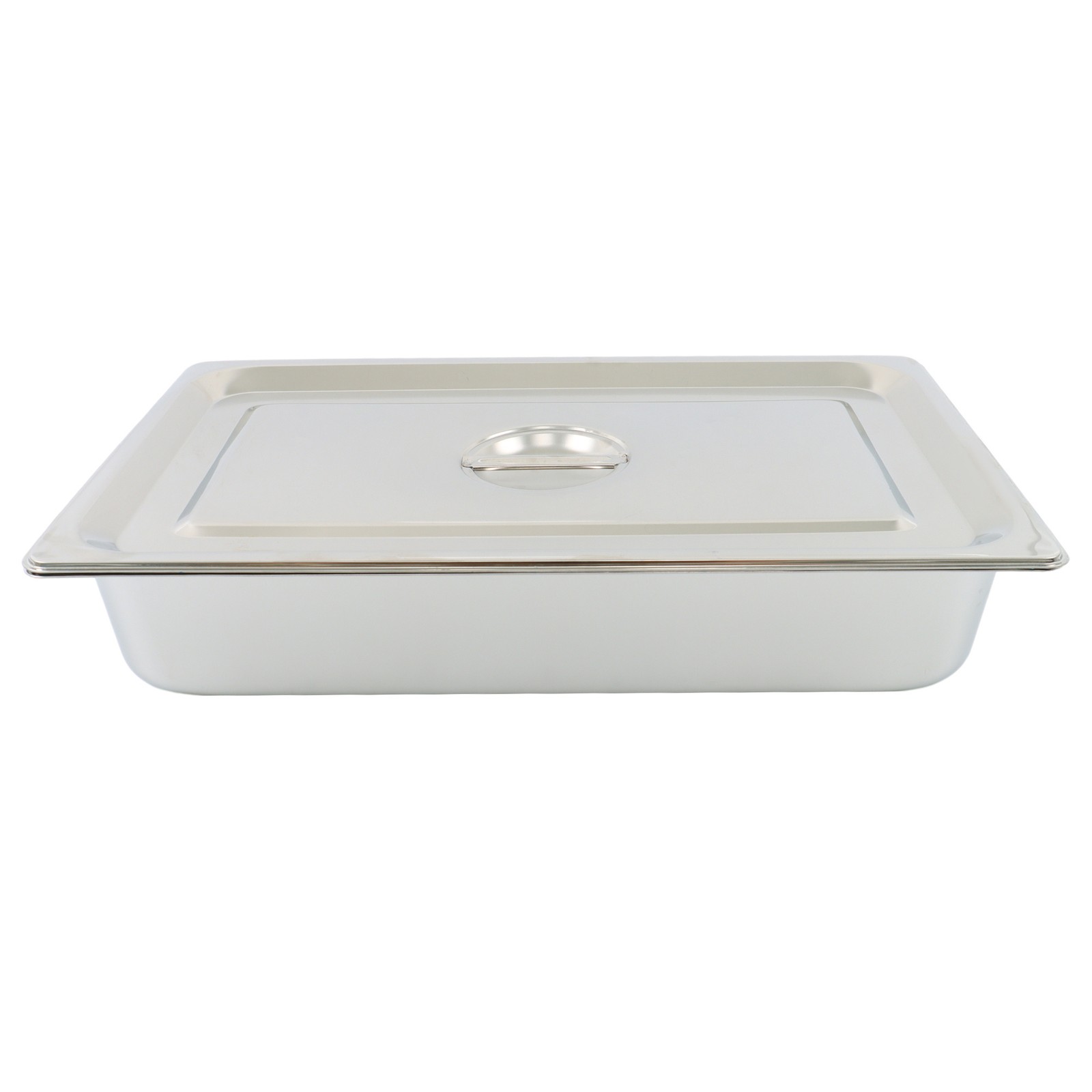 4″ Deep Full Size Steam Table Pans w/ Lids 4 Pack Set Hotel Food Buffet
