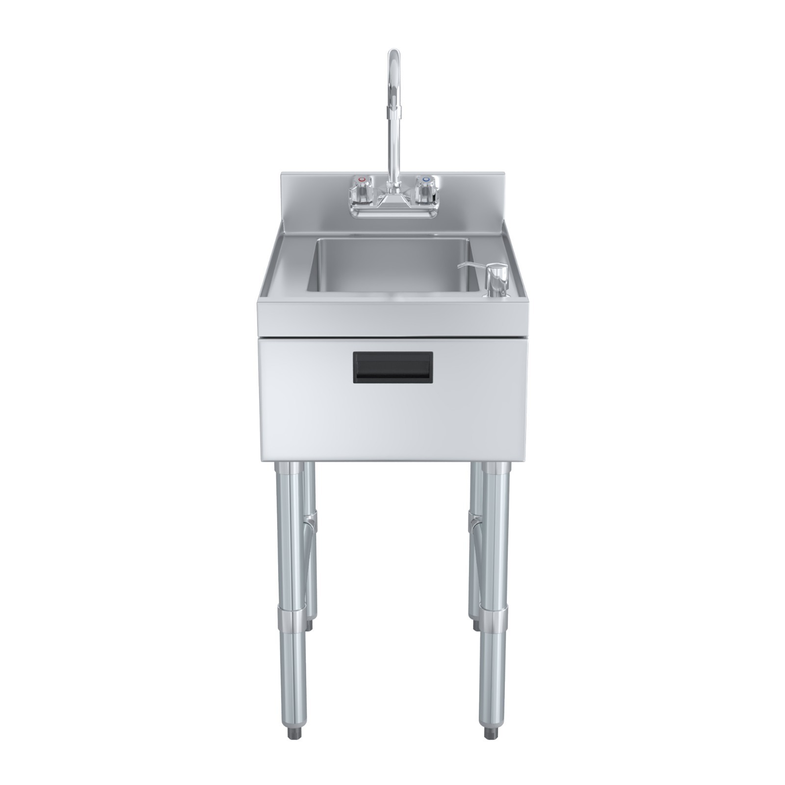 22 in. x 15 in. Underbar Hand Sink with Soap and Towel Dispenser