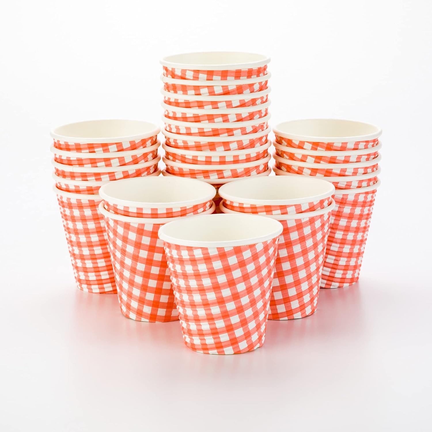 8 Ounce Disposable Coffee Cups 25 Spiral Wall Hot Cups For Coffee Lids Sold