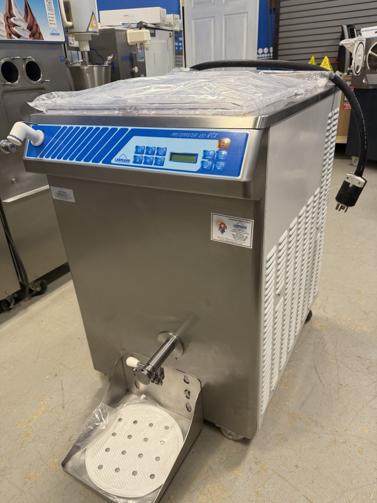 Carpigiani Pasteurizer Pastomaster 120 RTX Gelato Ice Cream 3 phase Water Cooled