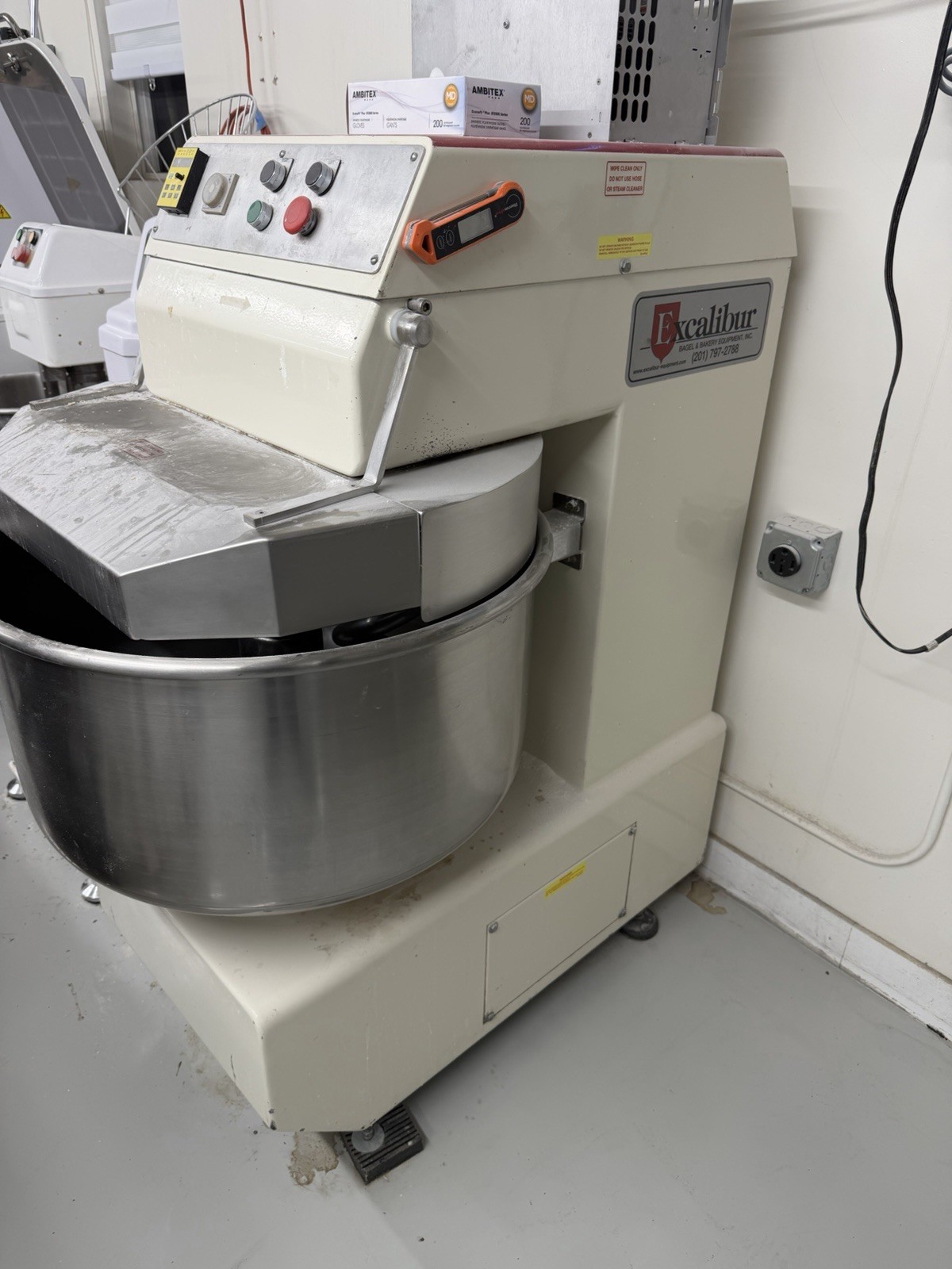 Excalibur XL-75BI bagel and artisan bread spiral mixer 100lb capacity
