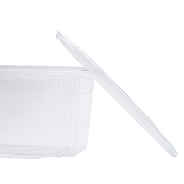 Karart 64oz PET Tamper Resistant Deli Container with Flat Lid – 120 ct