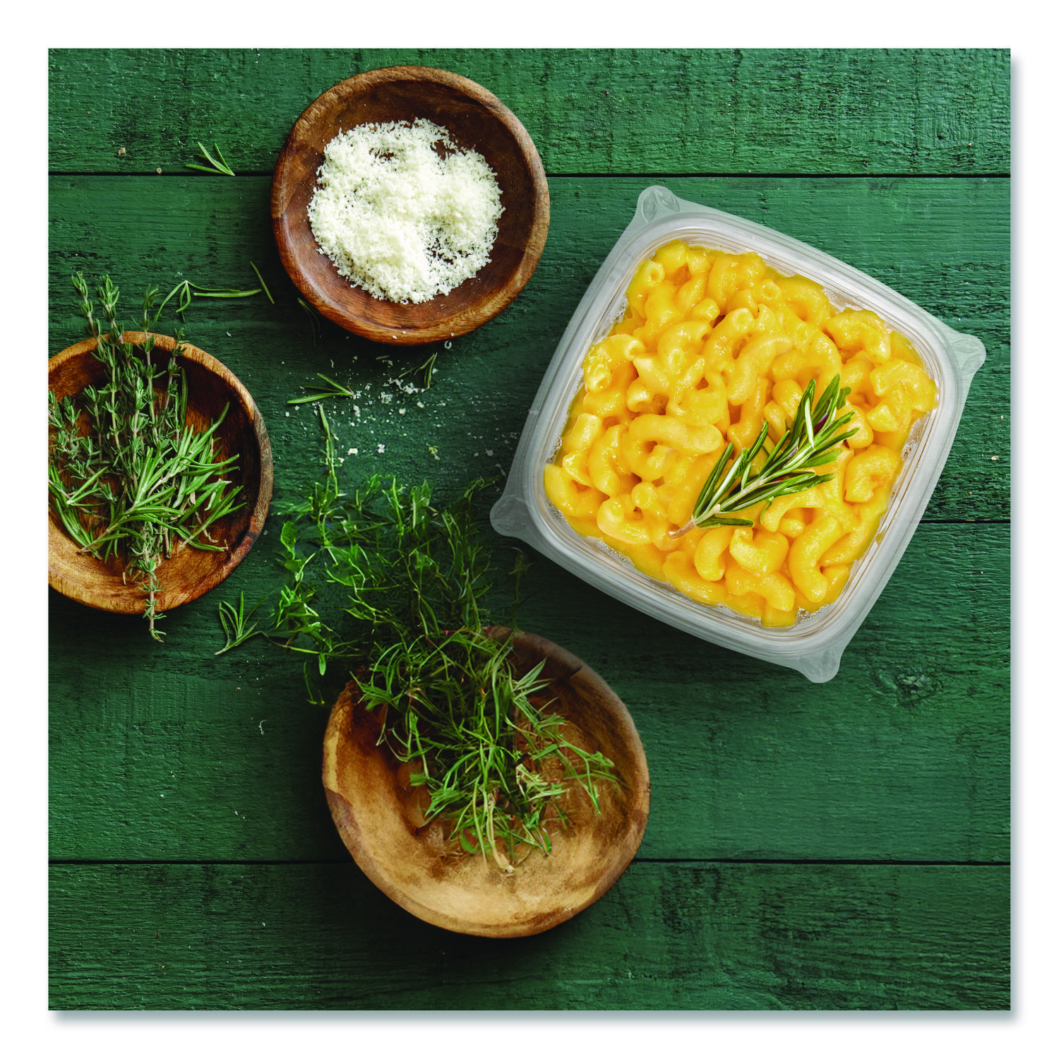 Square Plastic Bowls, 16 oz, 8.5 x 8.5 x 1.96, Clear, Plastic, 63 Bowls/Sleeve,