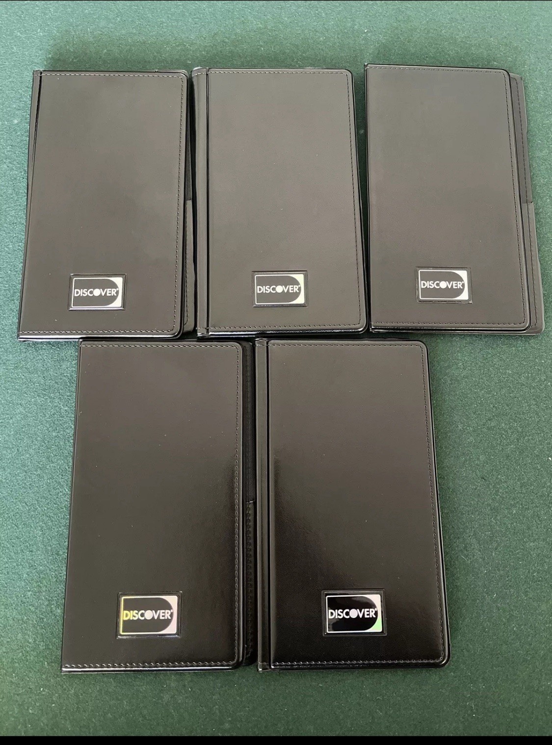 25 New Black Discover Credit Card Bill Check Presenter Book For Waiter Waitress