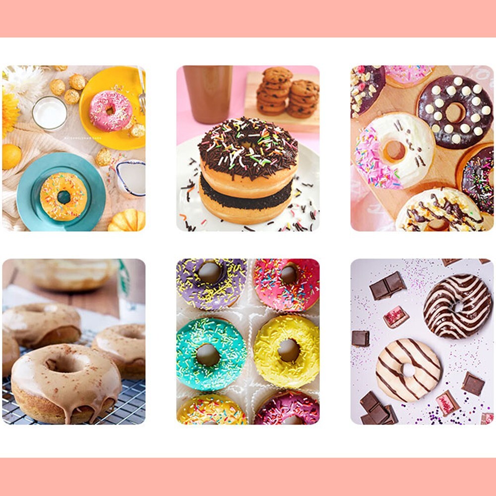 Commercial 110V 1750W Electric 15-Hole Doughnut Baking Machine Donut Maker