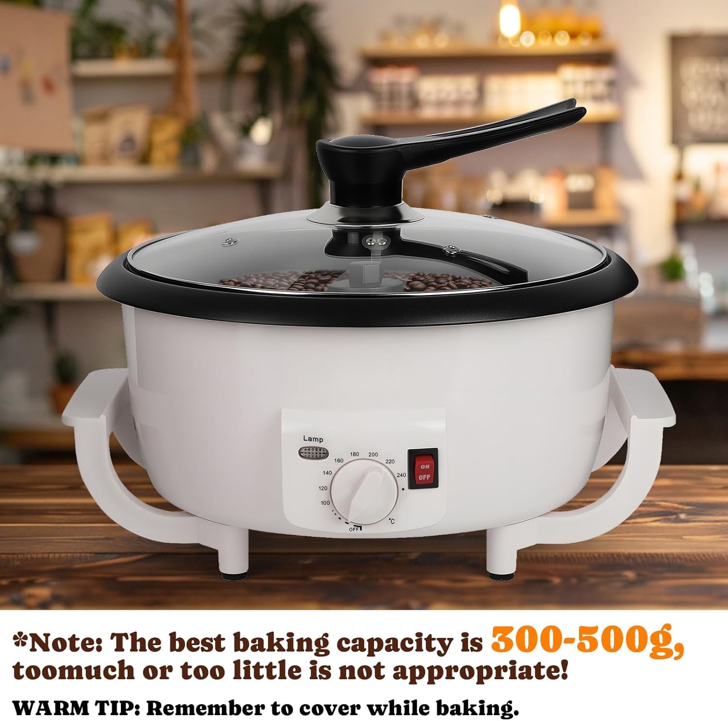 750g Electric Coffee Roaster Home Use Coffee Bean Roasting Baking Machine