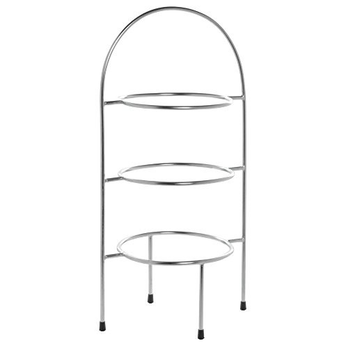 HUBERT® Serving Stand for Bowls and Plates 3-Tier Round – 12″ L x 9″ W x 24 1/2