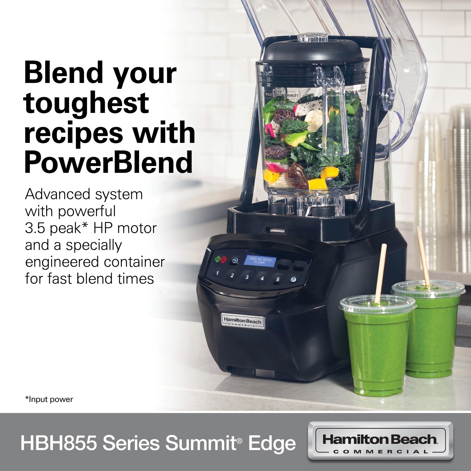 Hamilton Beach Commercial HBH855 The Summit® Edge High-Performance Blender 230V