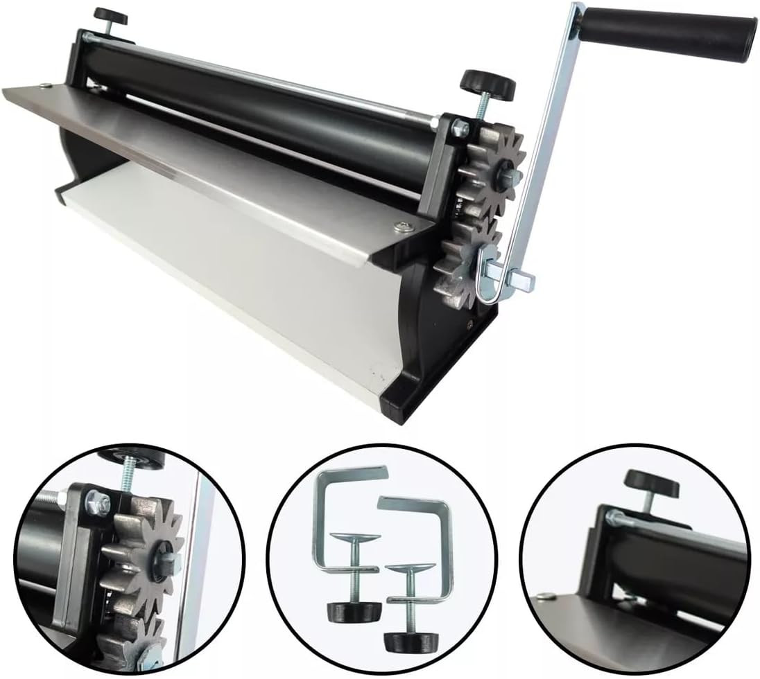 18-Inch Pizza Dough Roller Machine with Hand Crank – Pasta Maker, Dough Sheeter