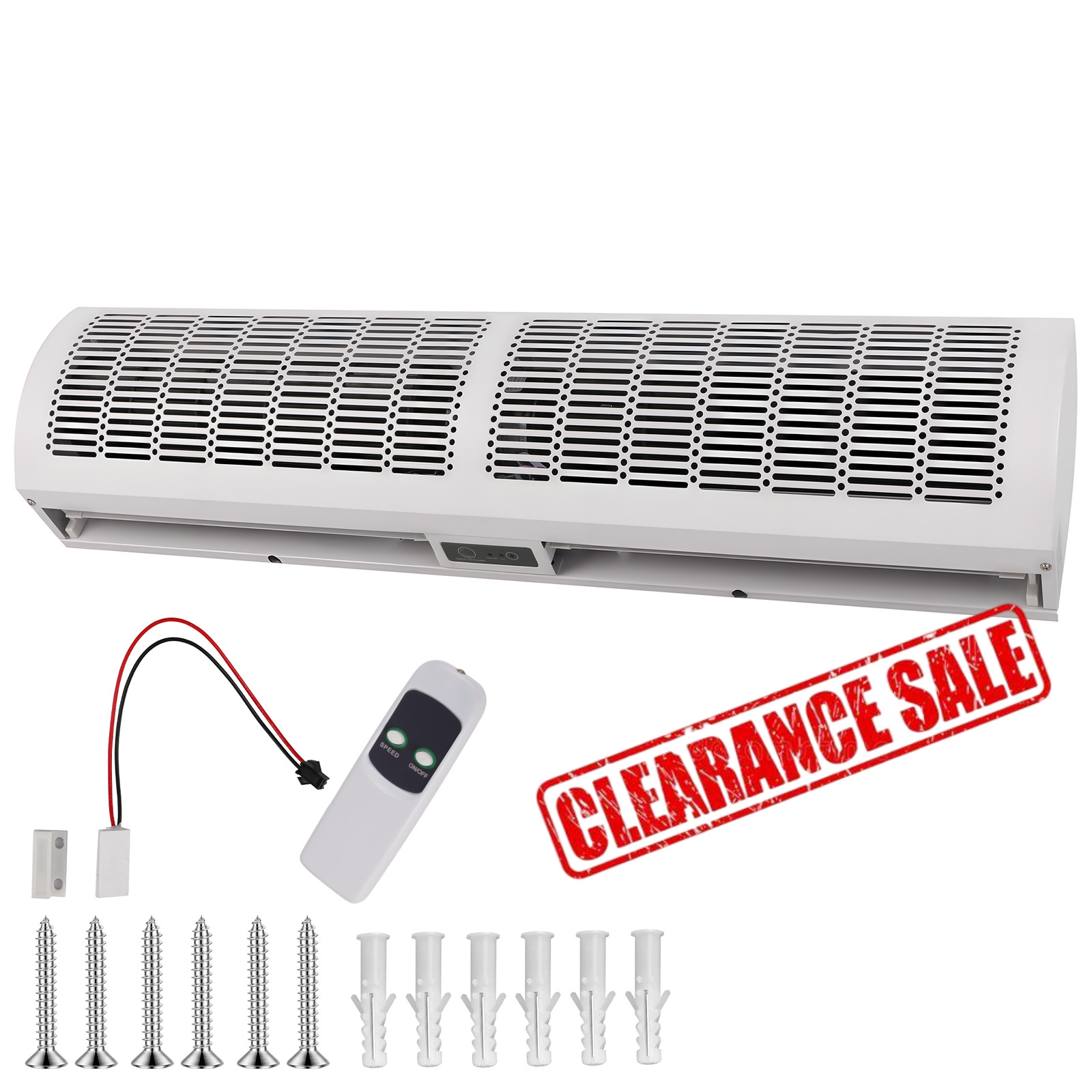 36″ Commercial Air Curtain 110V UL Certified Silent Magnetic Door Switch Remote