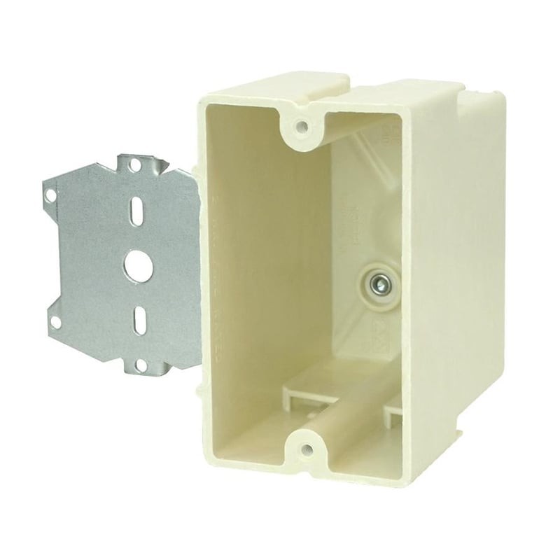 Allied Moulded 1098-Z4 1 Gang Electrical Switch Box New Work PVC