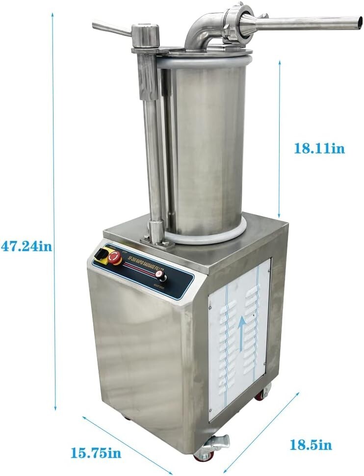 110V SF-26L Capacity Commercial Hydraulic Sausage Stuffer Vertical Sausage Maker
